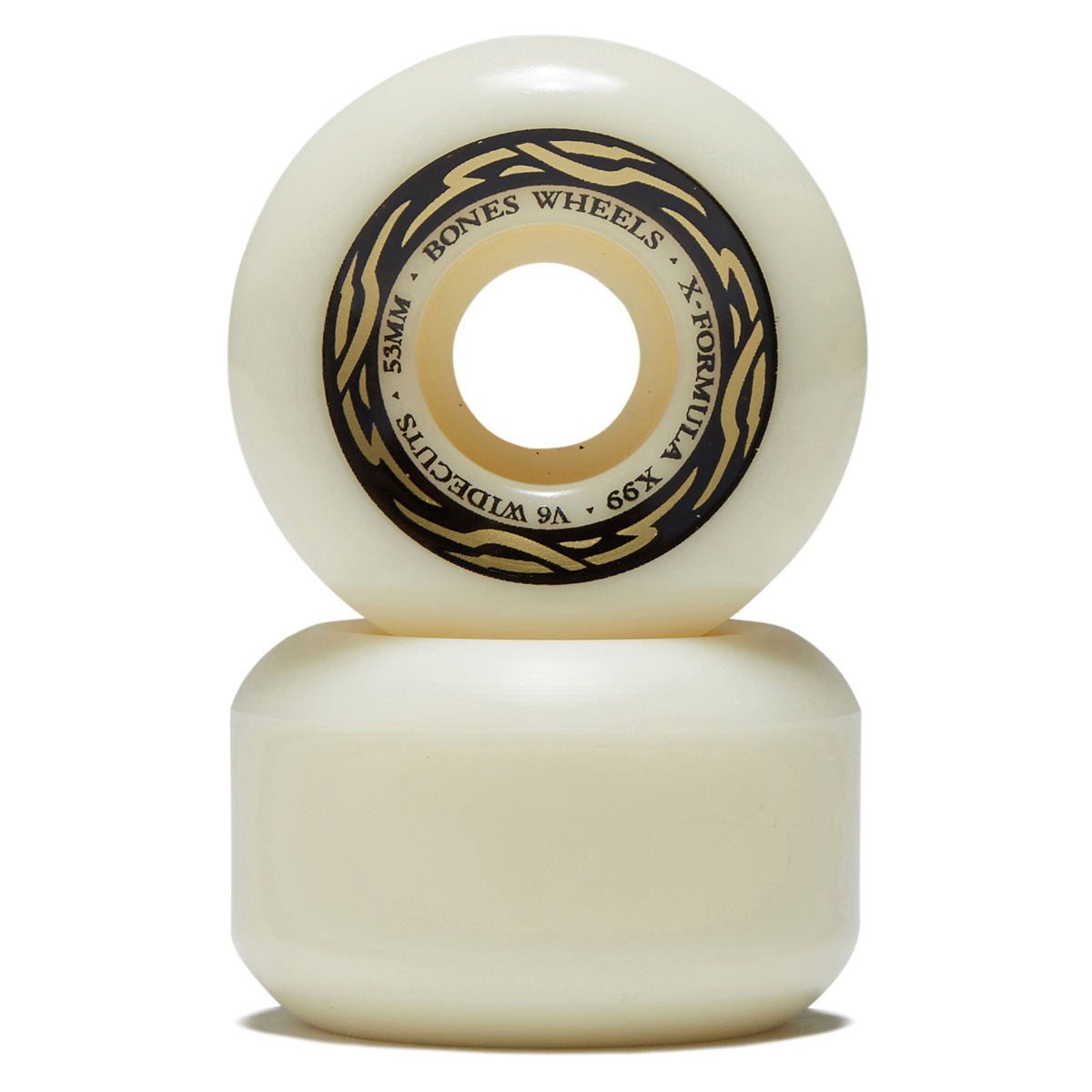Bones X-Formula Widecuts 99a V6 Wide-Cut Skateboard Wheels - 53mm