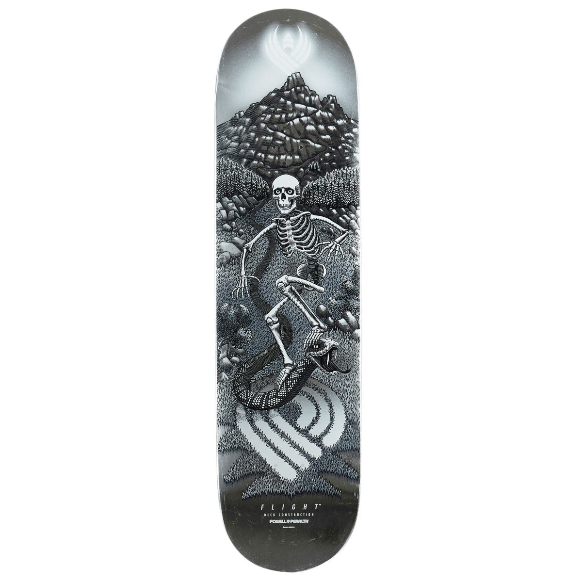 Powell-Peralta Flight JM Duran Sidewinder 05 Skateboard Deck - Silver Foil - 8.88"