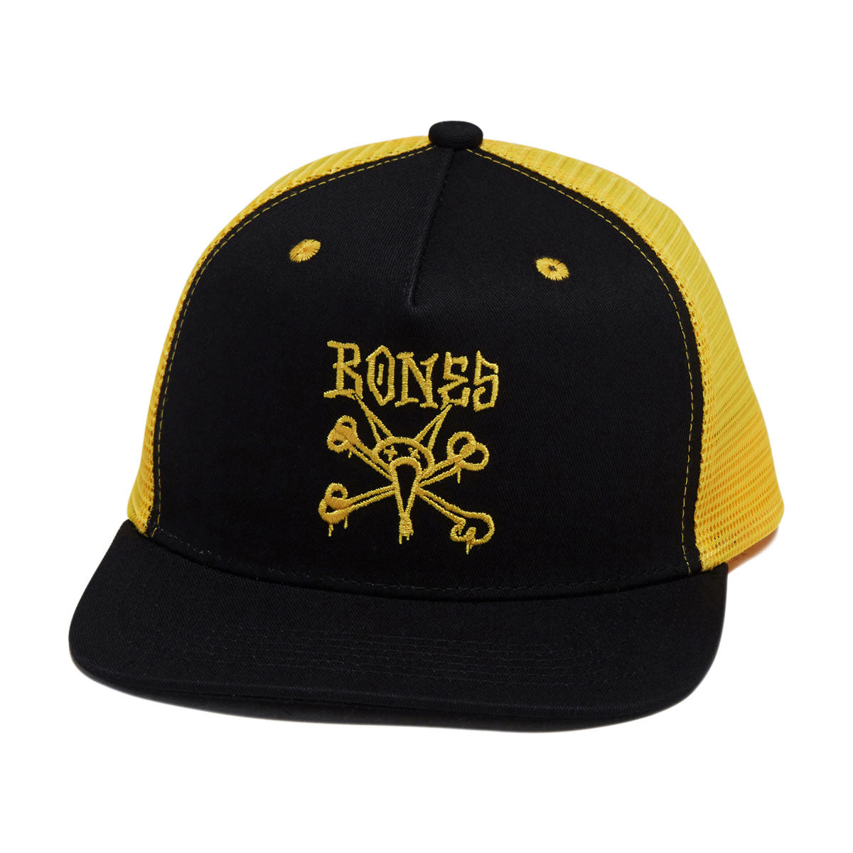 Bones Vato Rat Two Tone Trucker Hat - Black/Gold