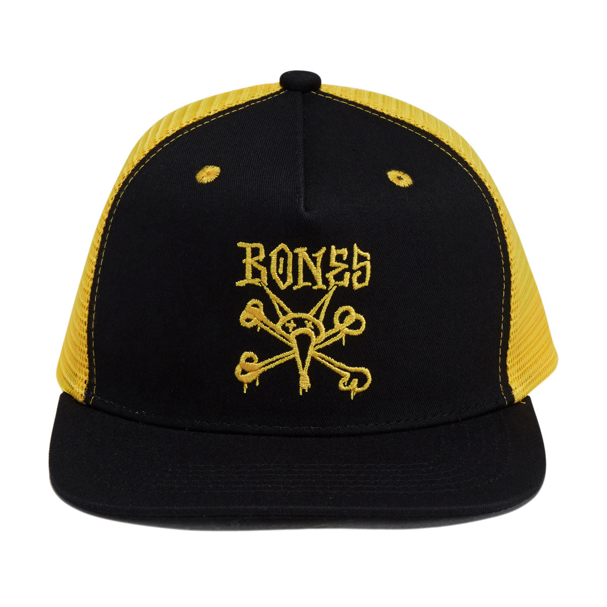 Bones Vato Rat Two Tone Trucker Hat - Black/Gold