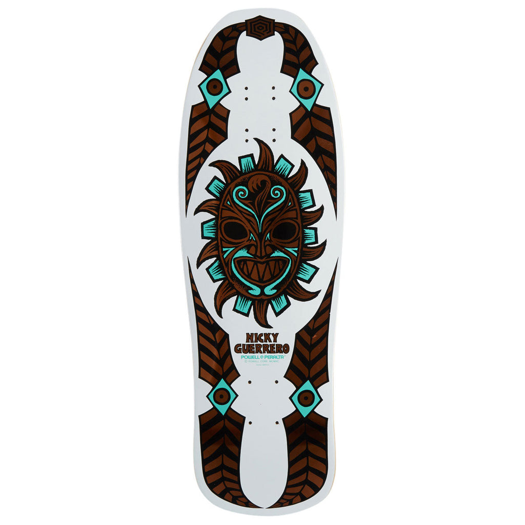 Powell-Peralta Nicky Guerrero OG Mask 08 Skateboard Deck - White/Copper Foil - 10.00"