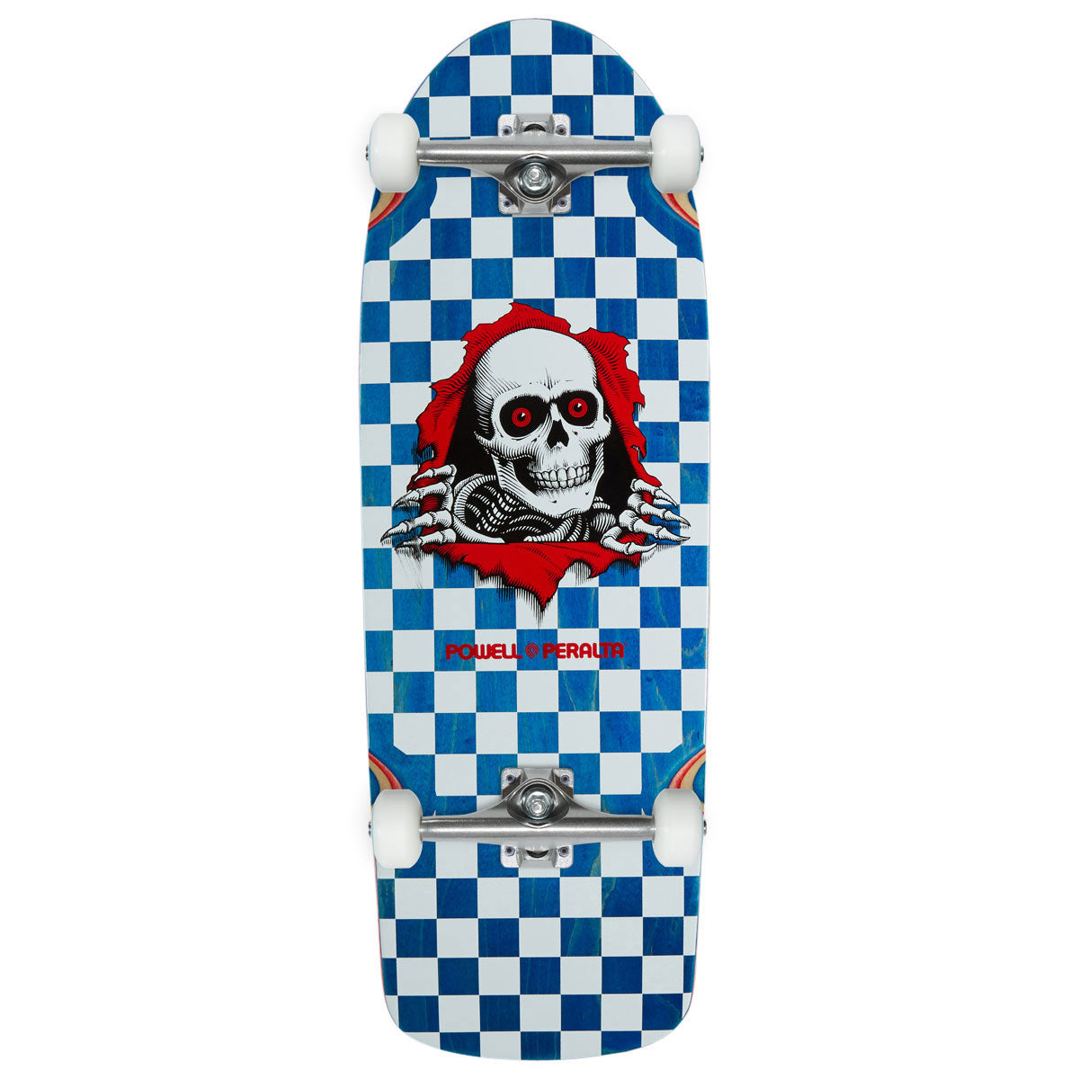 Powell-Peralta Ripper Checker 19 Skateboard Complete - Blue Stain - 10.00"