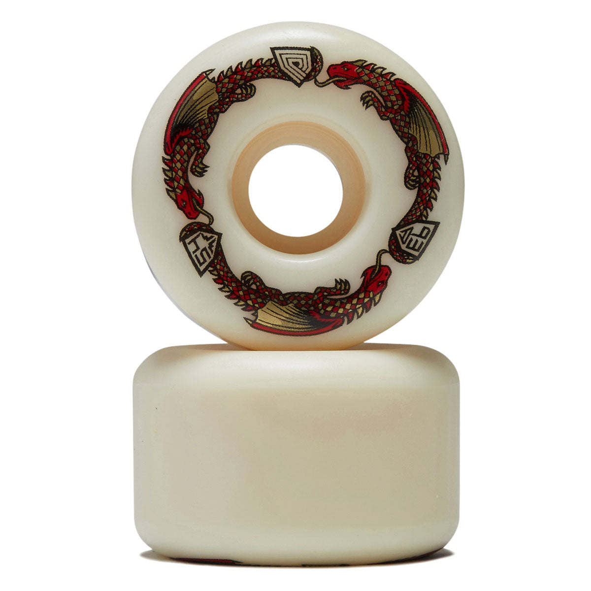 Powell-Peralta Dragon Formula Dragons 93a V7 Skateboard Wheels - Off White - 54mm