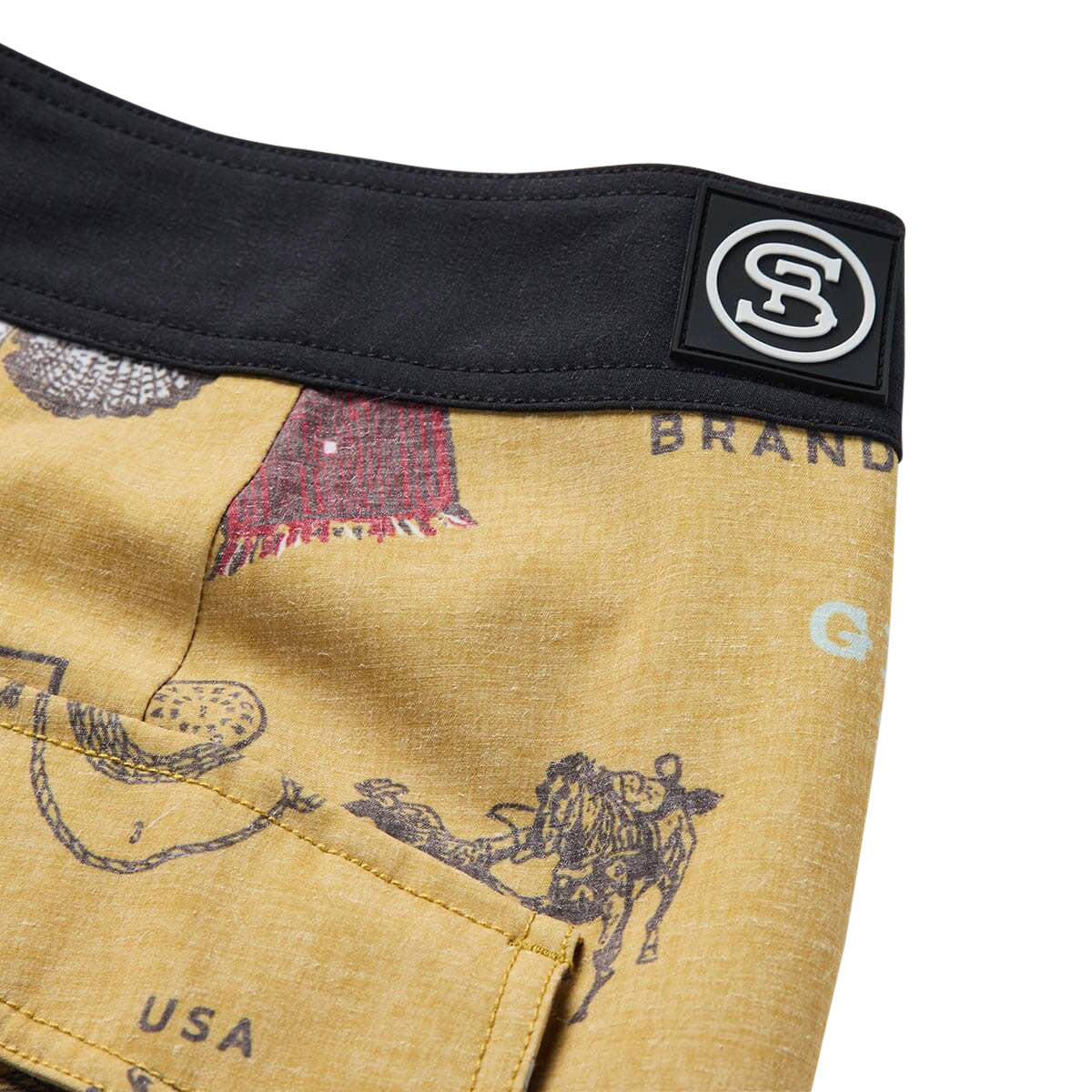Seager Micro Dose Scallop Boardshorts - Bronze