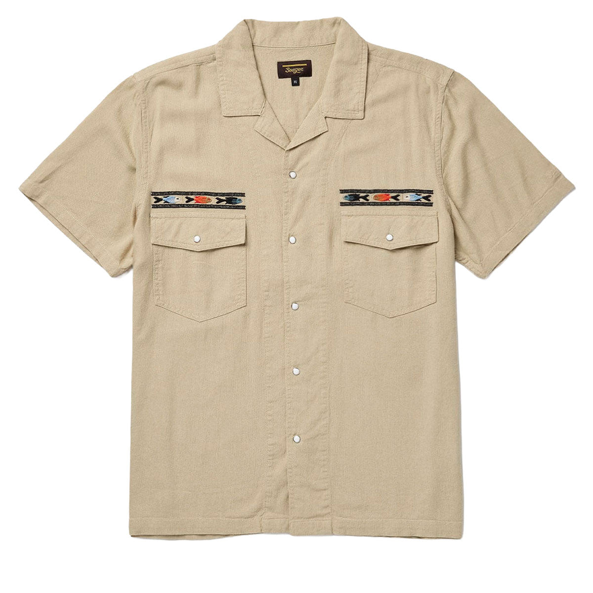 Seager Whippersnapper Embroidered Shirt - Dry Hay
