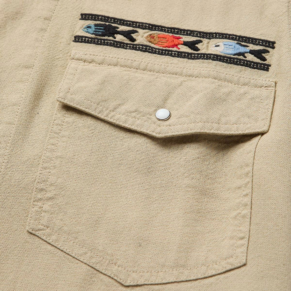 Seager Whippersnapper Embroidered Shirt - Dry Hay