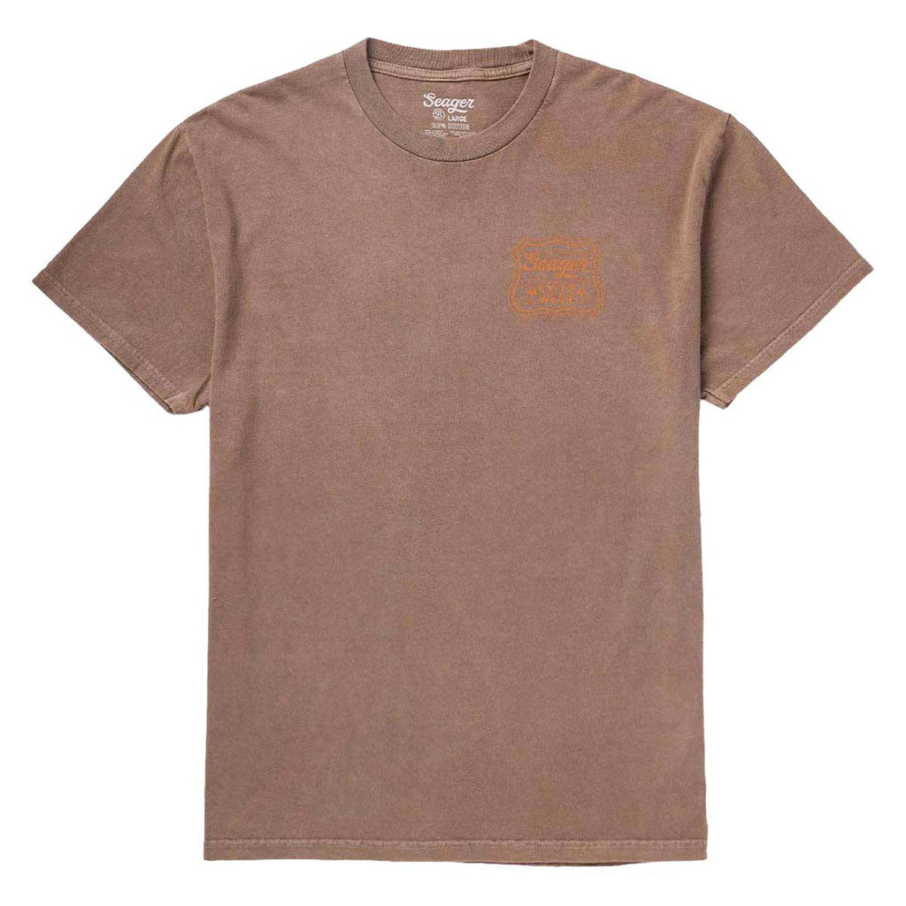 Seager Premium Badge T-Shirt - Pigment Brown