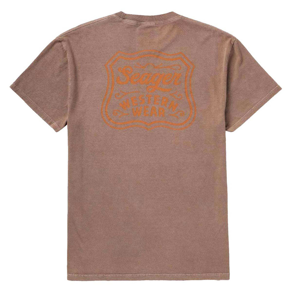 Seager Premium Badge T-Shirt - Pigment Brown