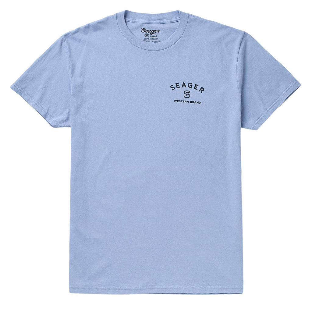 Seager Branded T-Shirt - Faded Denim