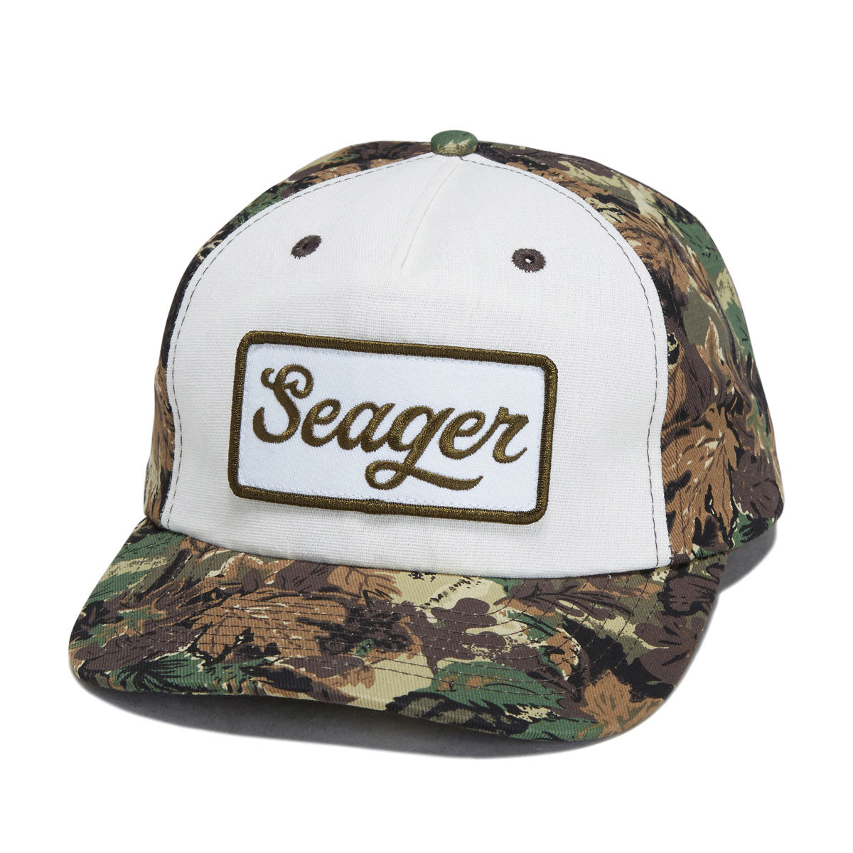 Seager Uncle Bill Snapback Hat - Camo/Cream
