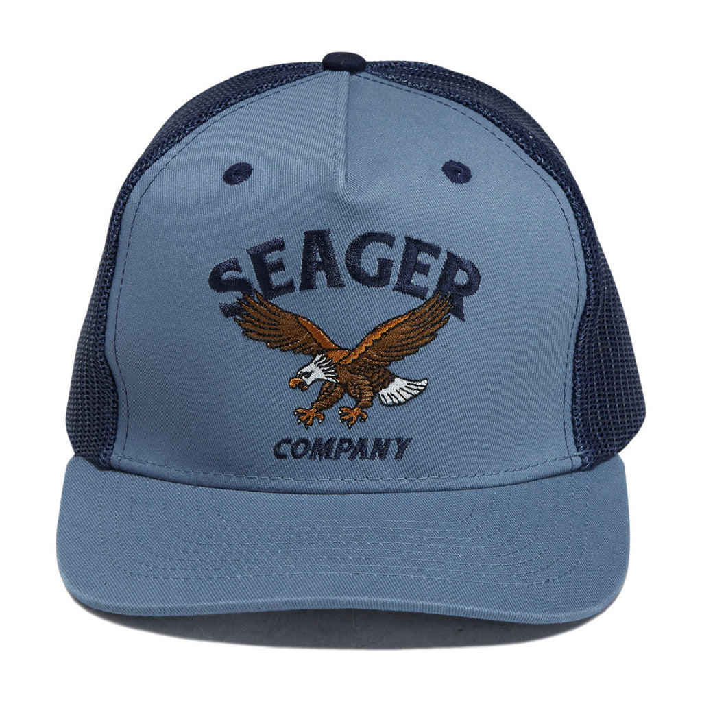 Seager Bradley Trucker Snapback Hat - Faded Denim
