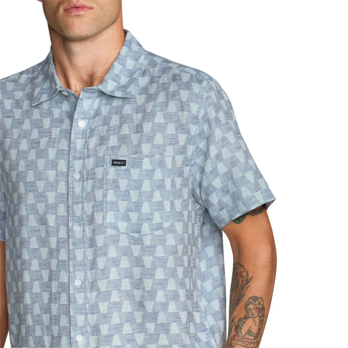 RVCA VA Monogram Shirt - Vintage Navy