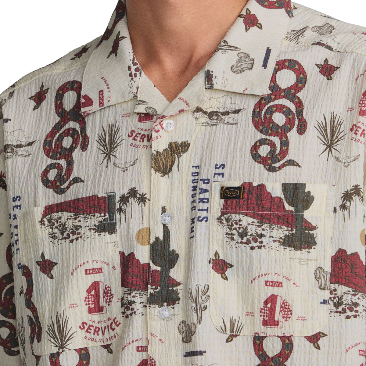 RVCA Wasteland Shirt - Natural