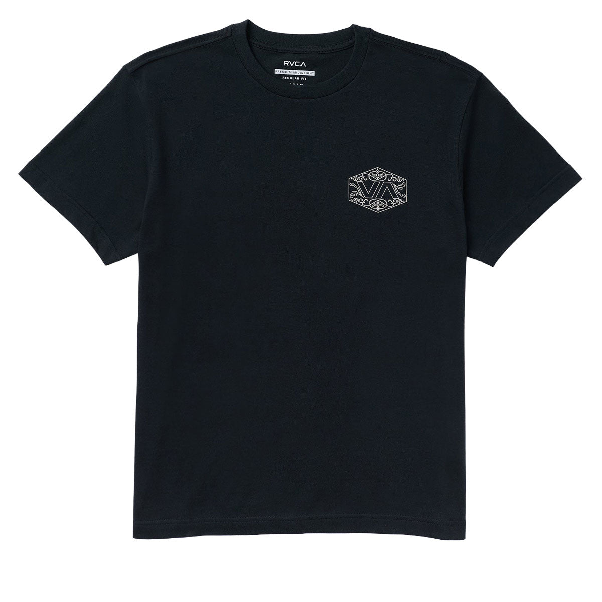 RVCA Hex Filigre T-Shirt - Black