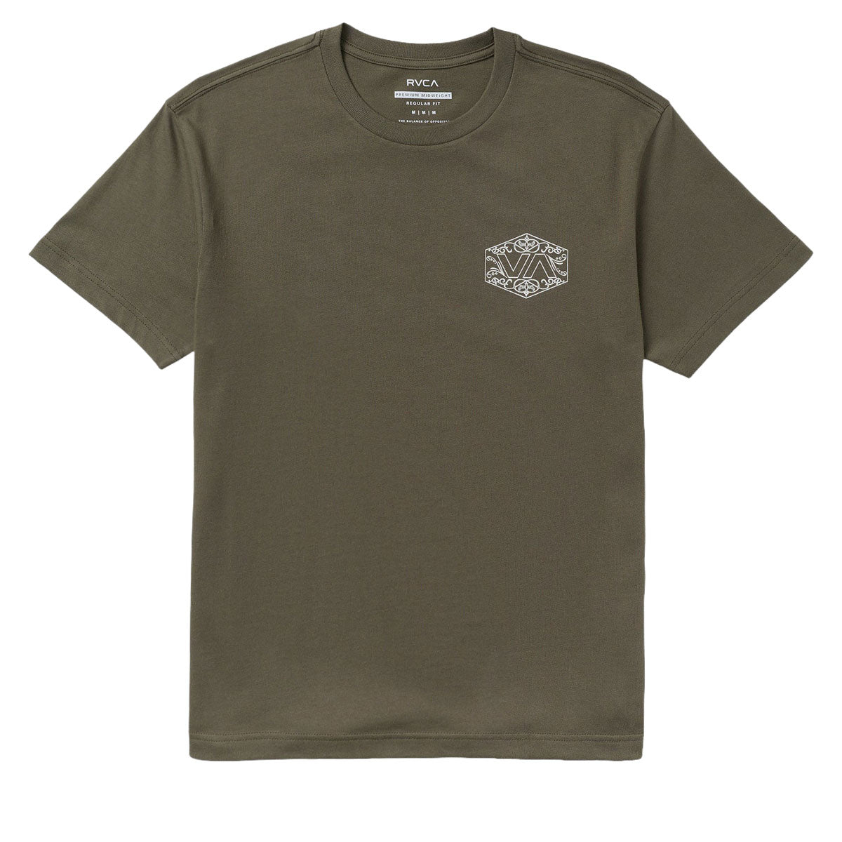 RVCA Hex Filigre T-Shirt - Fatigue