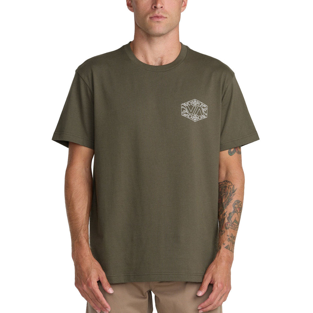 RVCA Hex Filigre T-Shirt - Fatigue