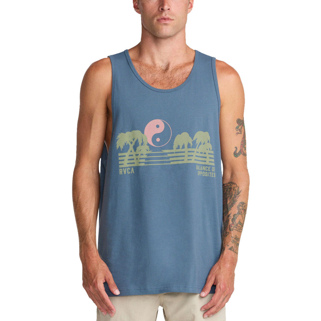 RVCA Balance Horizon Tank Top - Vintage Navy