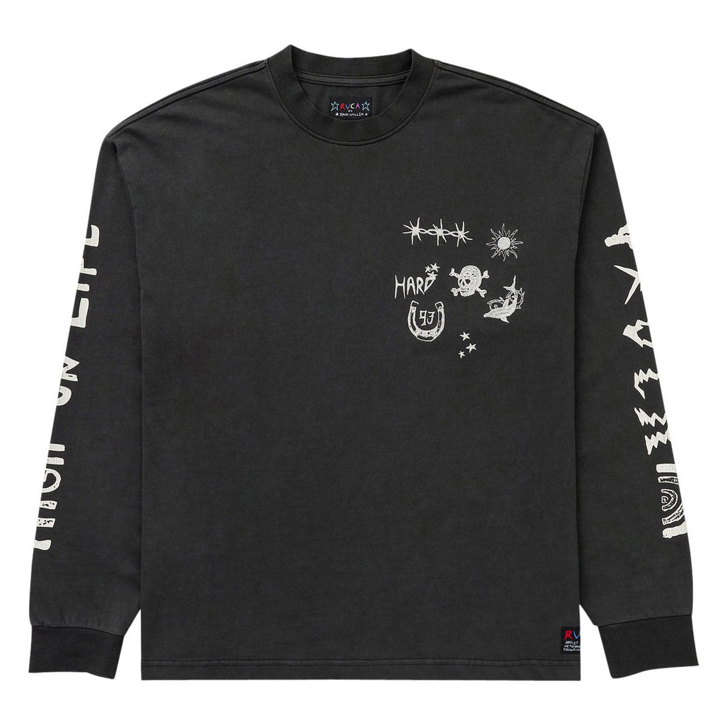 RVCA High On Life Long Sleeve Shirt - Pirate Black