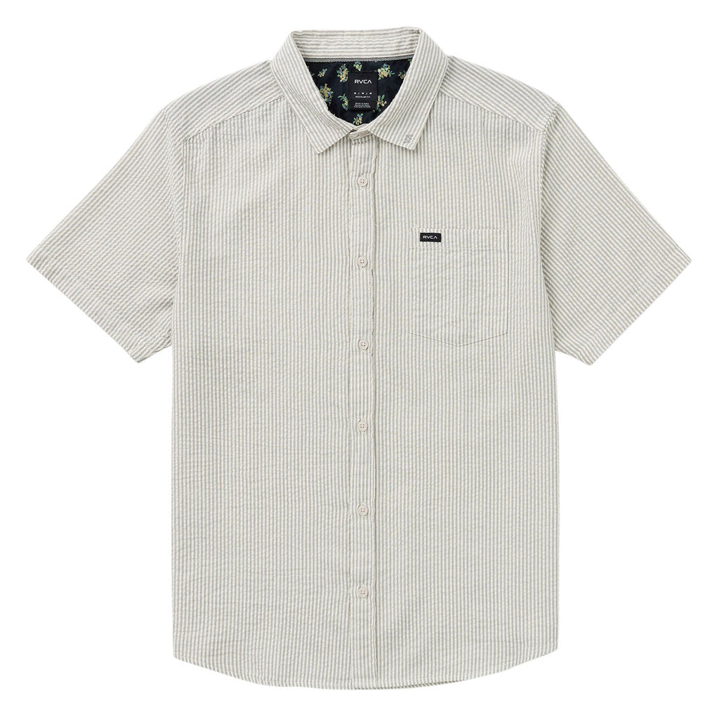 RVCA Thatll Do Seersucker Shirt - Monument