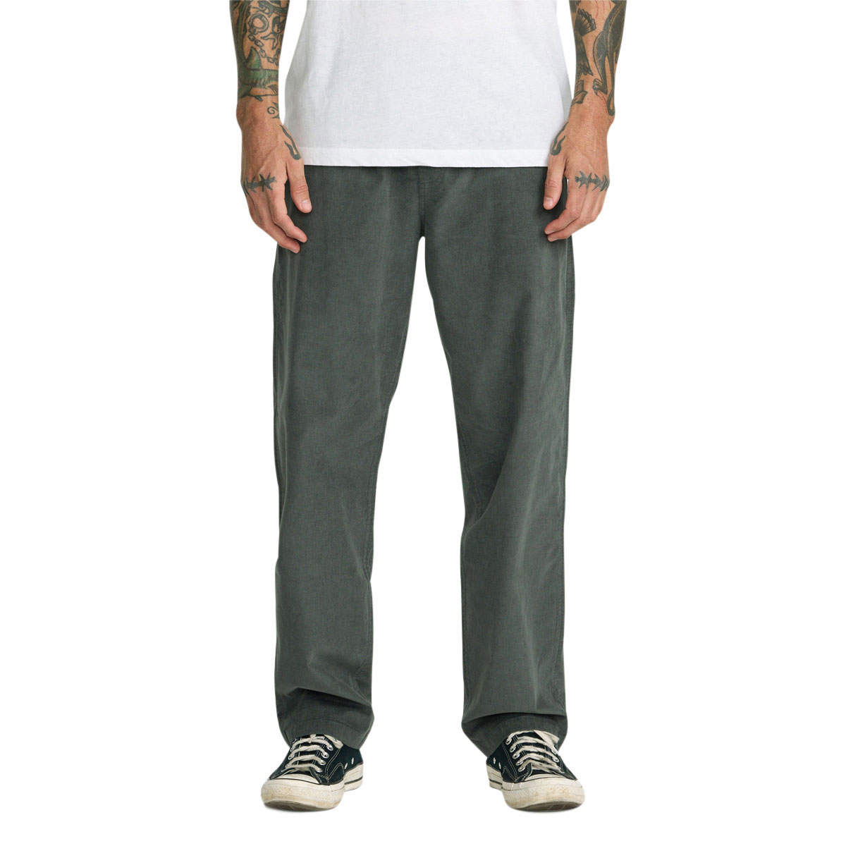 RVCA Vacancy Cord Elastic Pants - Sage Leaf
