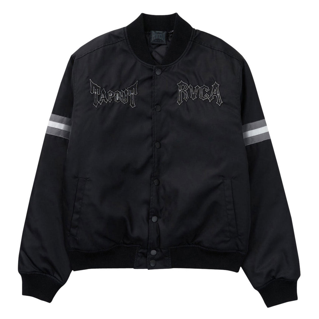 RVCA x Tapout Satin Jacket - Black
