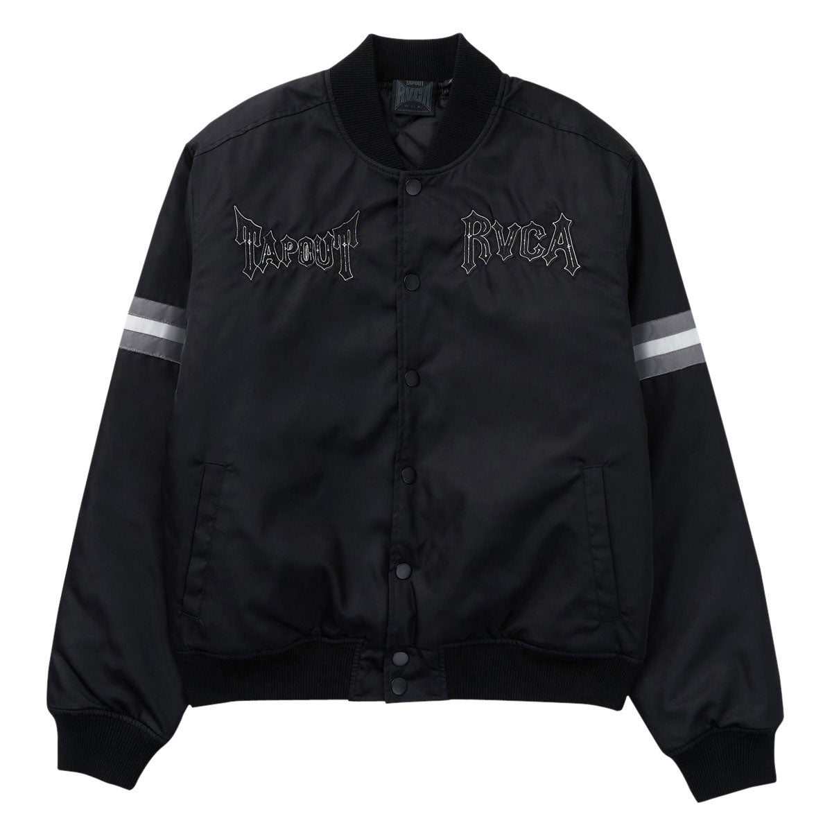 RVCA x Tapout Satin Jacket - Black