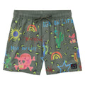 RVCA Dani Skull Elastic 17" Boardshorts - Olive