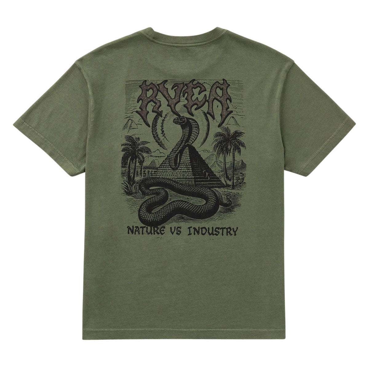 RVCA Cobra Empire T-Shirt - Olive