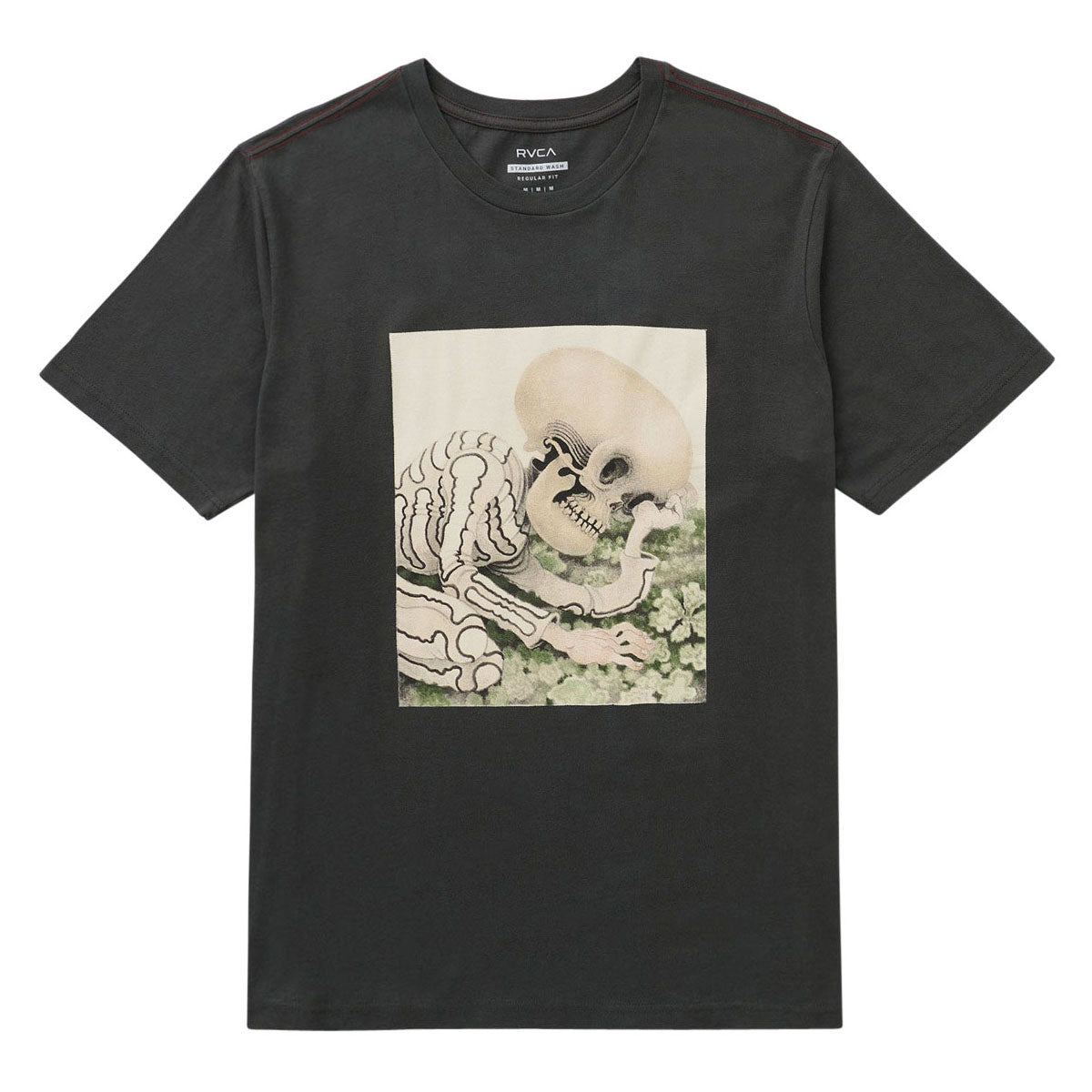 RVCA Sleepy Skeleton T-Shirt - Pirate Black