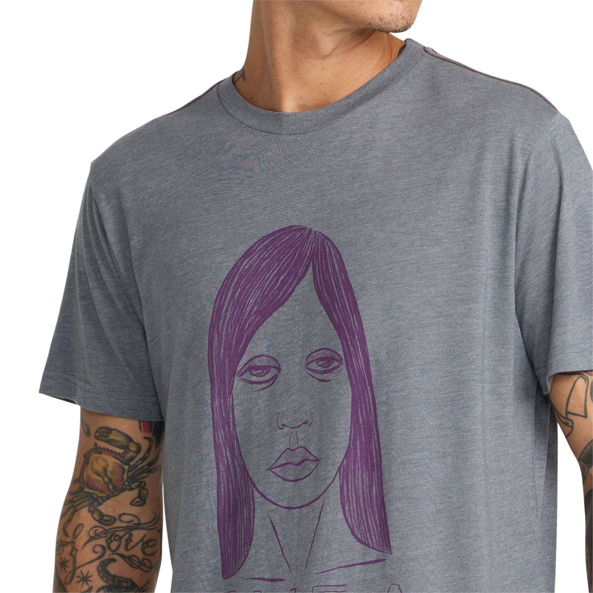 RVCA Sleepy Girl T-Shirt - Smoke