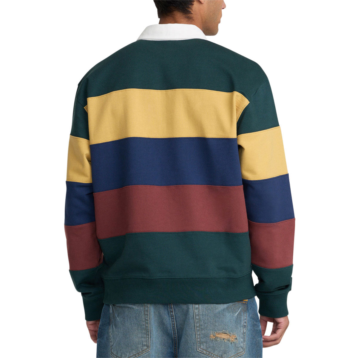RVCA Insignia Fleece Rugby Sweatshirt - Dusty Green
