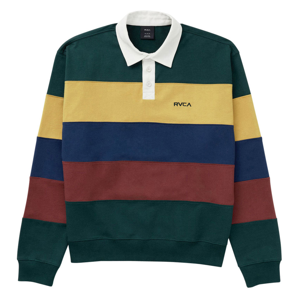 RVCA Insignia Fleece Rugby Sweatshirt - Dusty Green