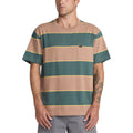 RVCA Dayshift Stripe Pocket T-Shirt - Sonora Brown