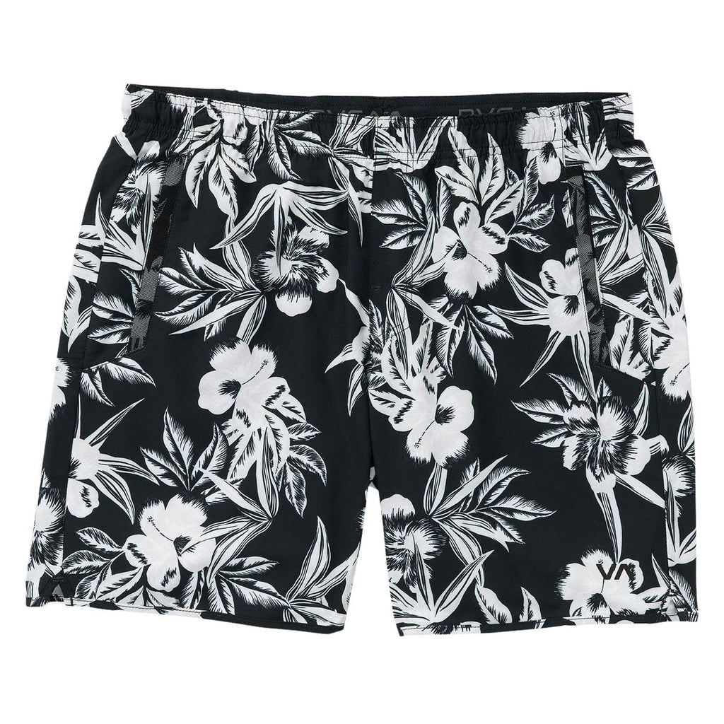 RVCA Yogger Stretch Hawaii 17" Shorts - Black