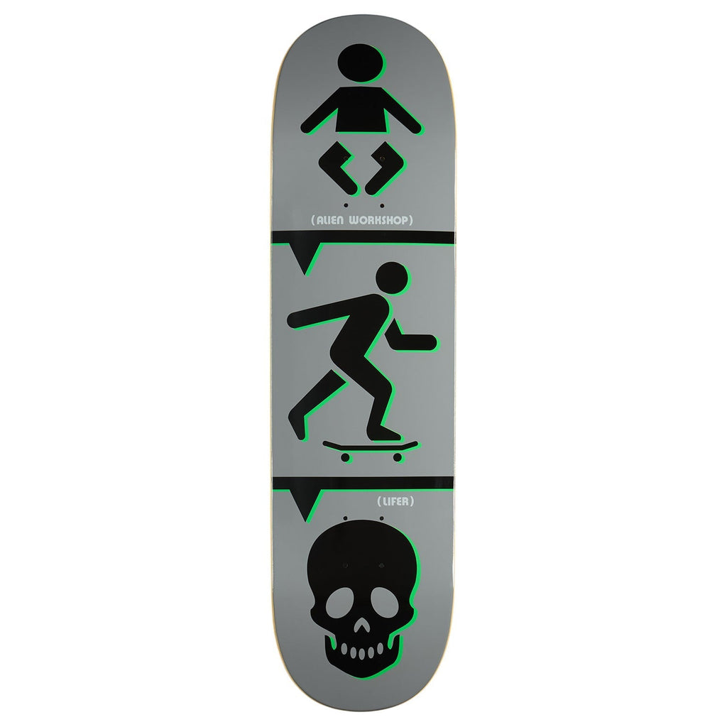 Alien Workshop Lifer Skateboard Deck - Grey - 8.44"