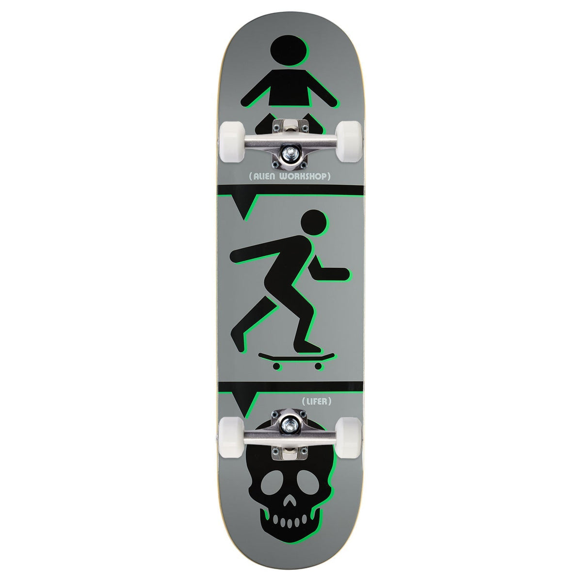 Alien Workshop Lifer Skateboard Complete - Grey - 8.44"