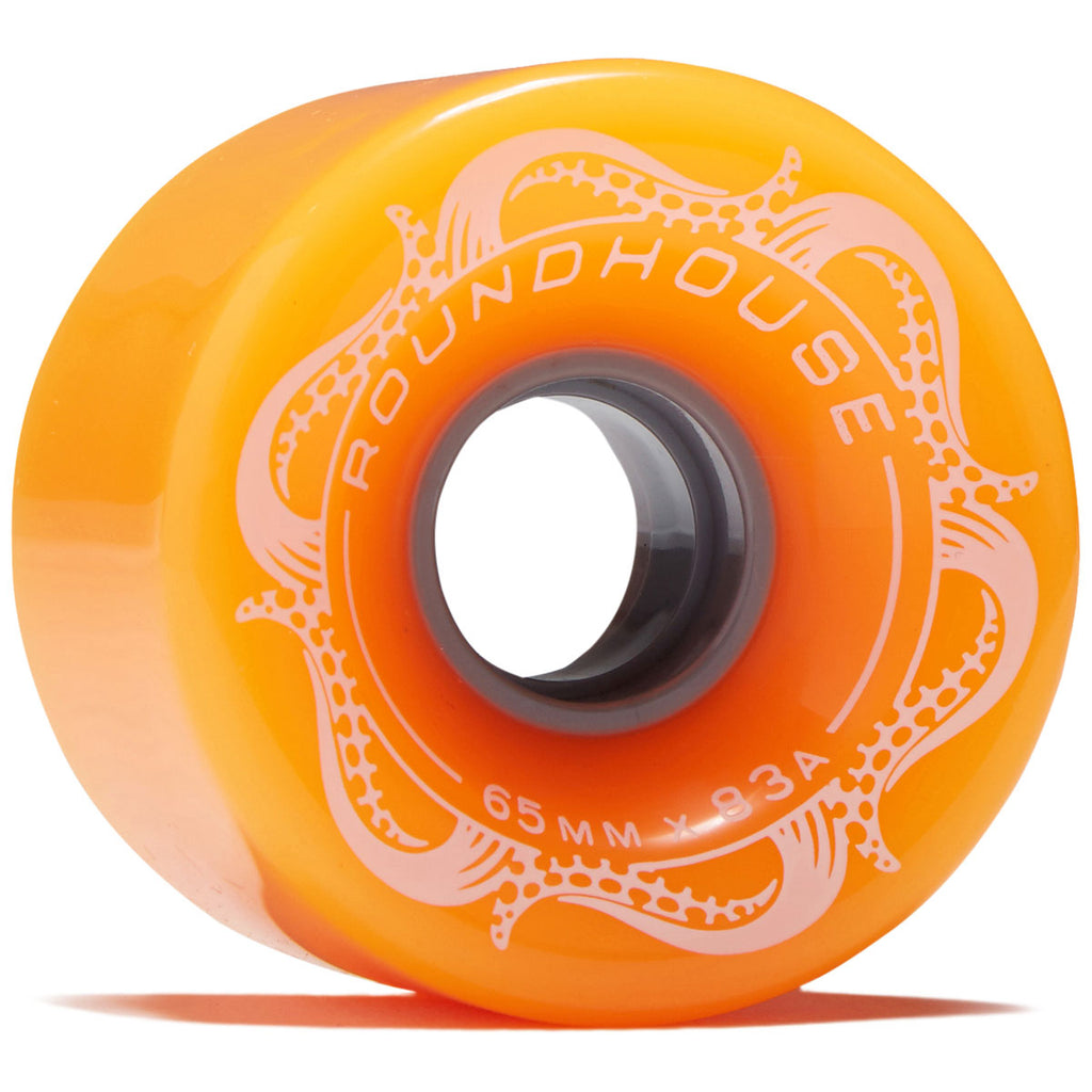 Carver Roundhouse Slick 83a Longboard Wheels - Orange Glo - 65mm