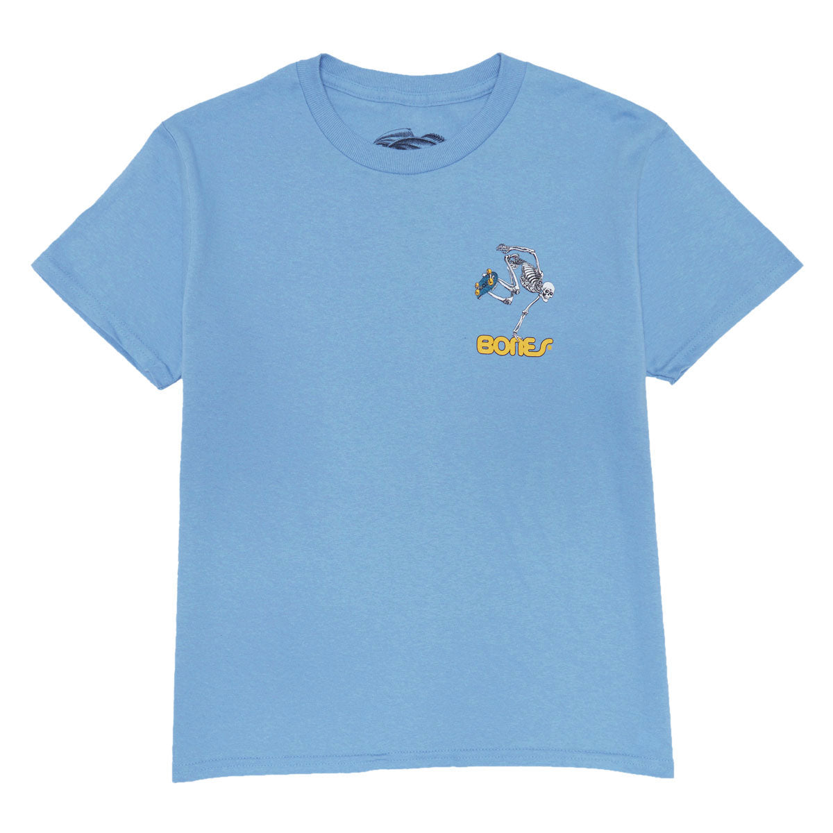 Powell-Peralta Youth Skateboard Skeleton T-Shirt - Carolina Blue