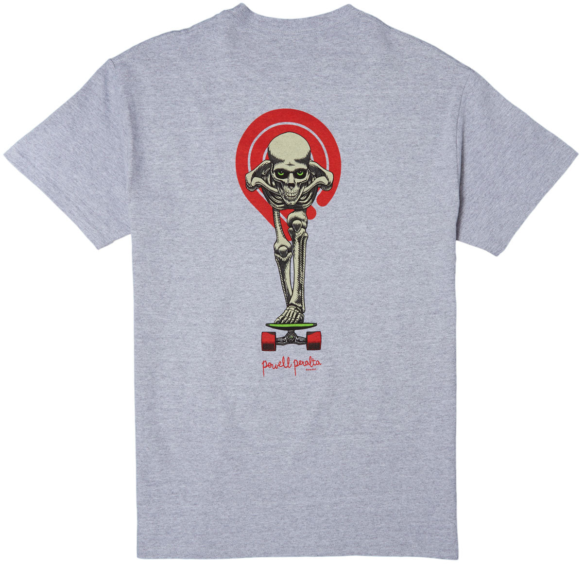 Powell-Peralta Tucking Skeleton T-Shirt - Sport Grey