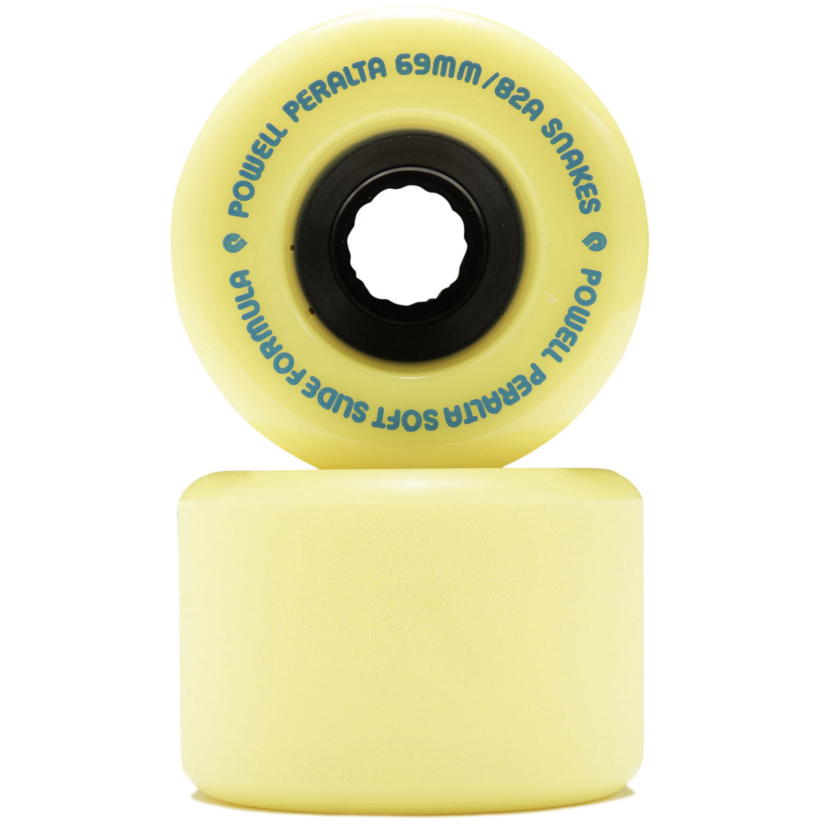 Powell-Peralta Snakes 82A Longboard Wheels - Yellow - 69mm