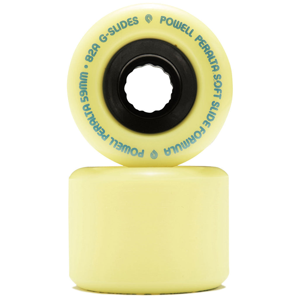 Powell-Peralta G-Slides 82A Longboard Wheels - Yellow - 59mm
