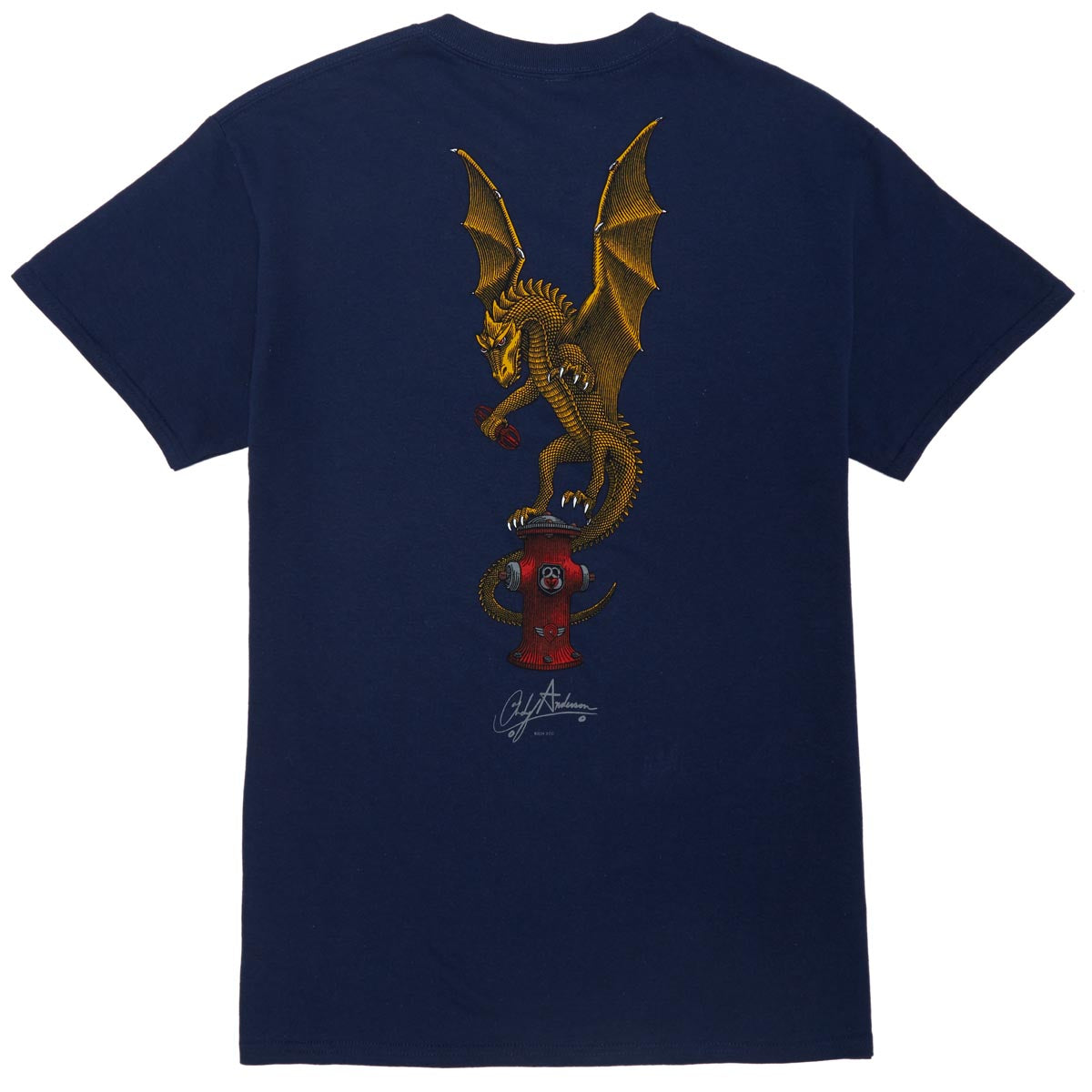 Powell-Peralta Andy Anderson Vajra T-Shirt - Navy