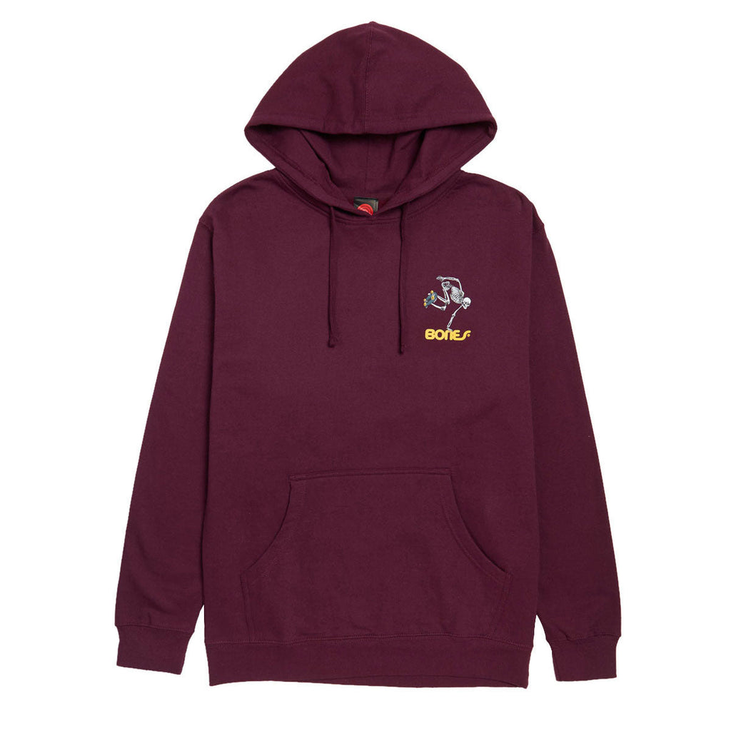 Powell-Peralta Skateboard Skeleton Hoodie - Maroon