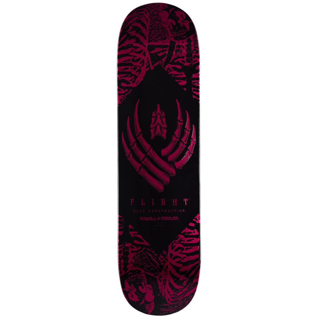 Powell-Peralta Flight Skeleton Skateboard Deck - Pink Foil - 8.00"