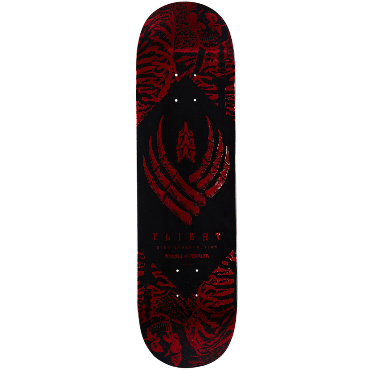 Powell-Peralta Flight Skeleton Skateboard Deck - Red Foil - 8.38"