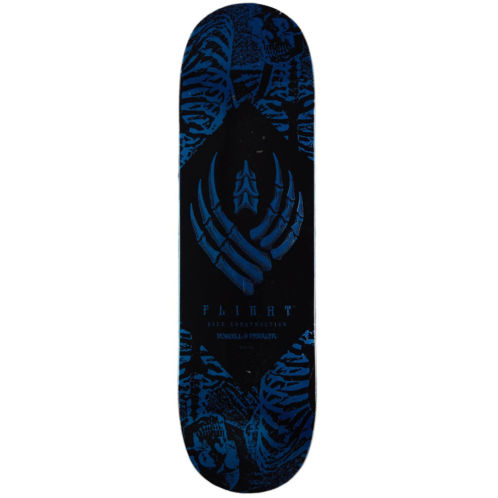 Powell-Peralta Flight Skeleton Skateboard Deck - Blue Foil - 8.75"