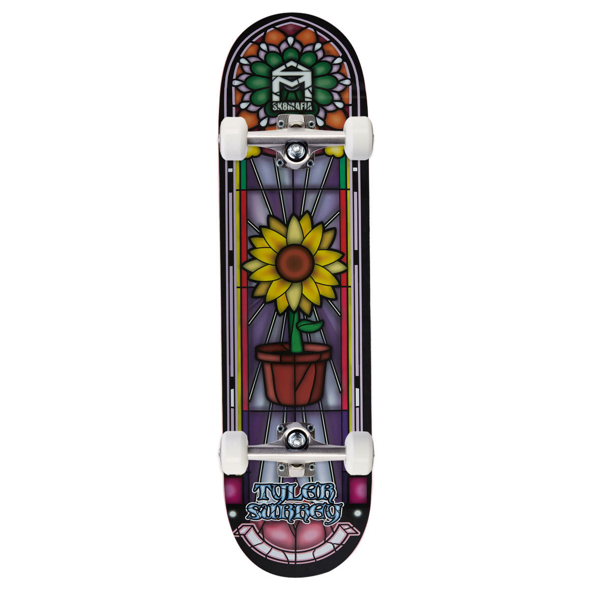 Sk8 Mafia Stained Glass Surrey Skateboard Complete - 8.25"