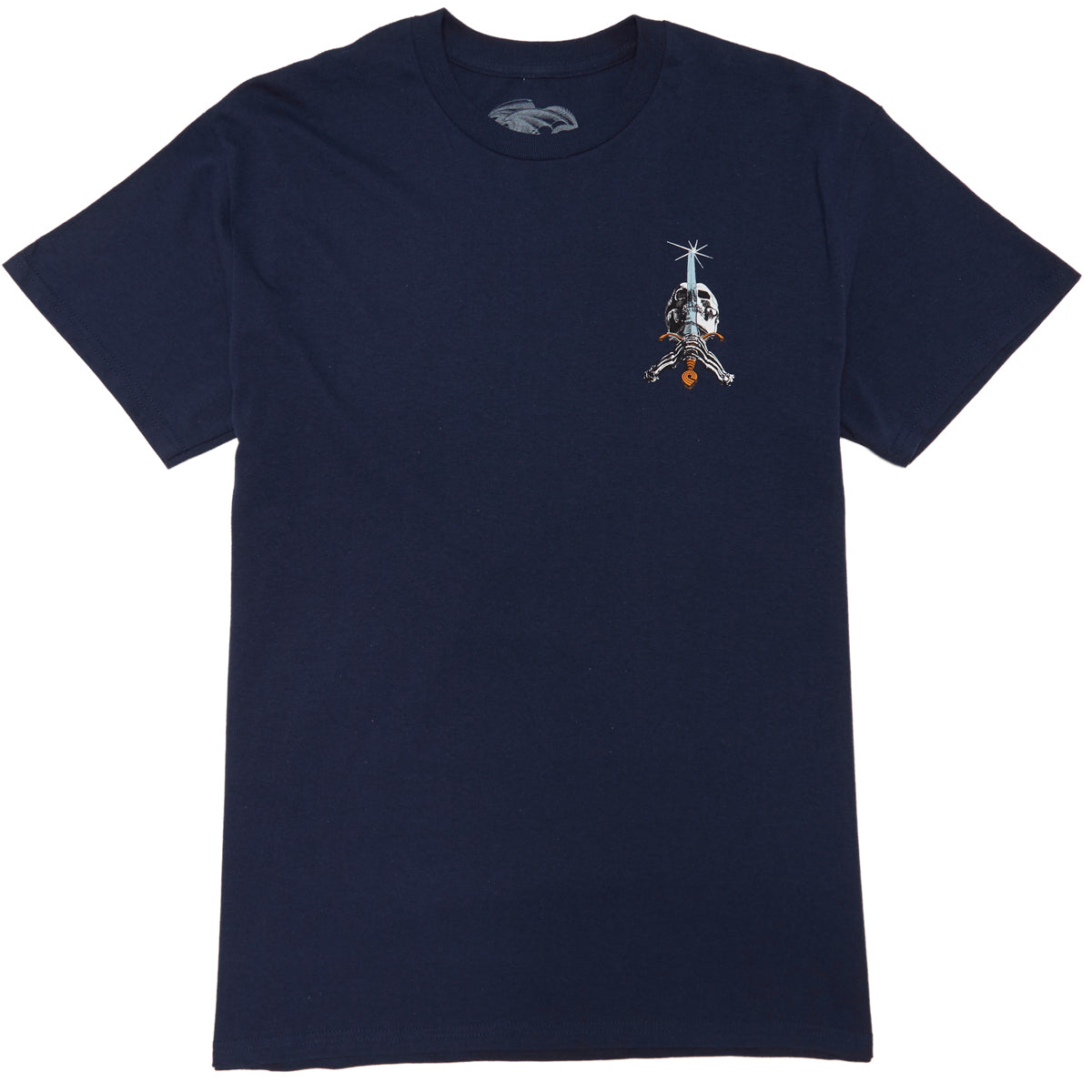 Powell-Peralta Skull And Sword T-Shirt - Navy