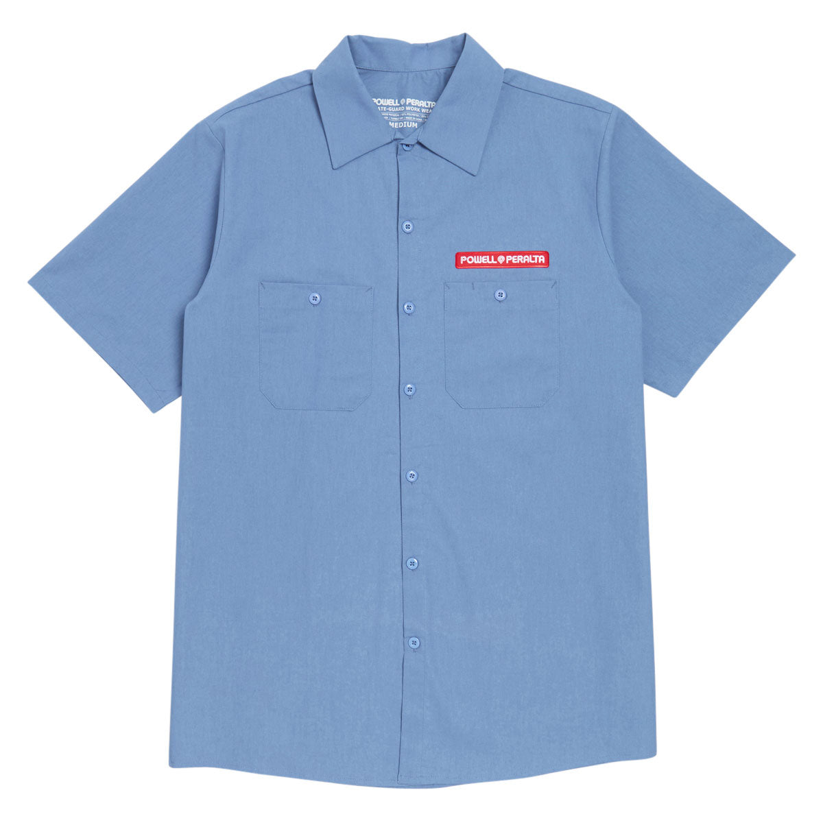 Powell-Peralta Skateboard Skeleton Work Shirt - Postal Blue