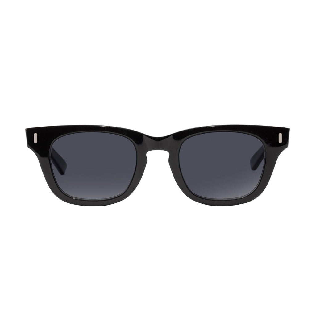 Decade Earl 50s Sunglasses - Gloss Black Acetate/Grey CR39